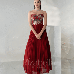 Rosabella Crimson Gown