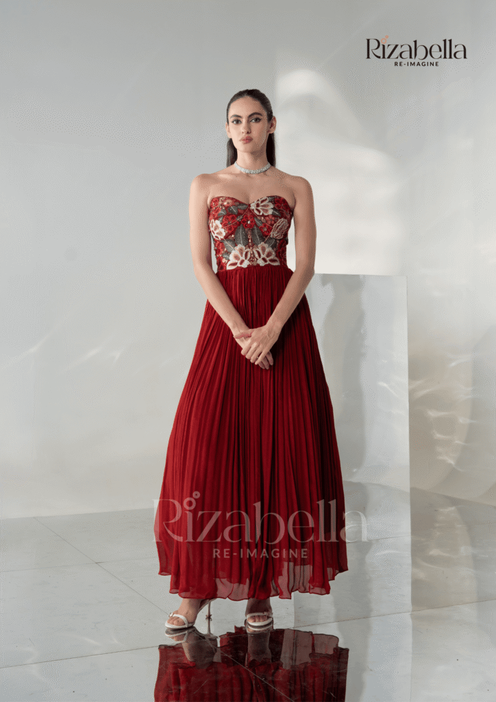 Rosabella Crimson Gown