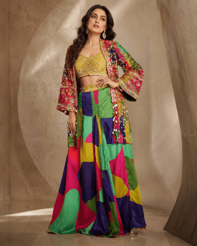 Rizabella Noor Luxe Co-Ord WITH Jacket Set Green