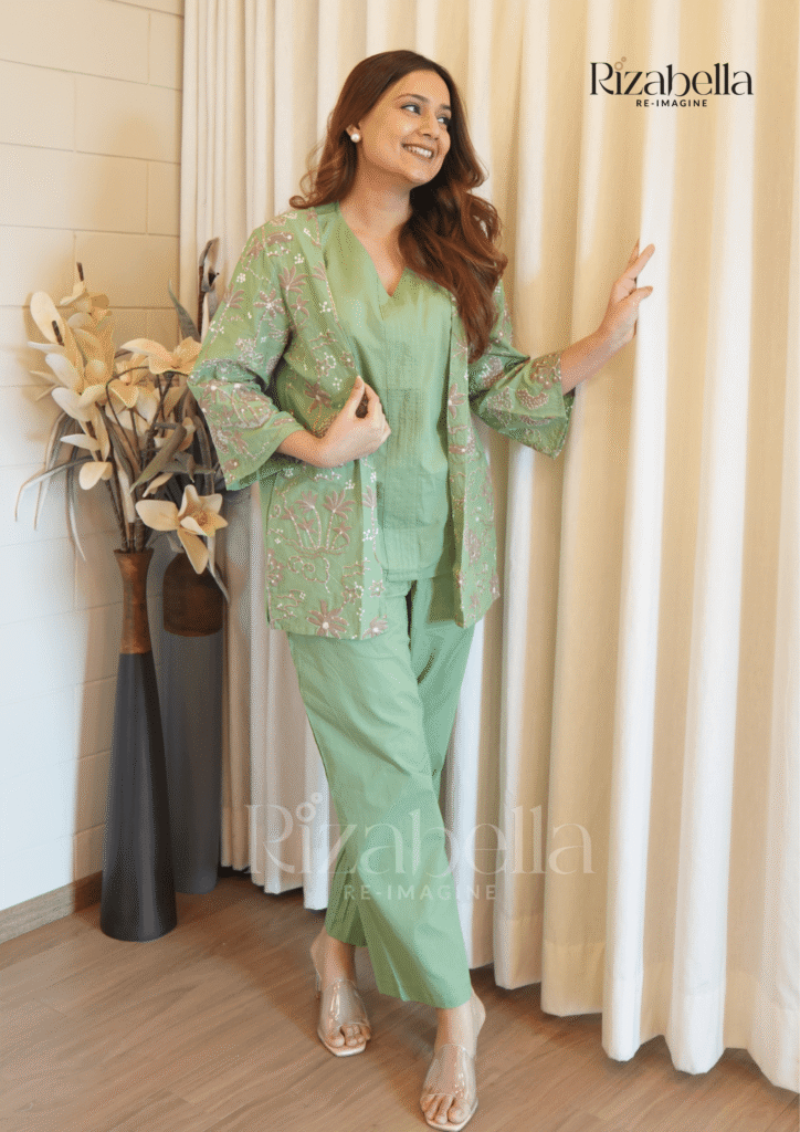 Mint Blossom Co-ord Set