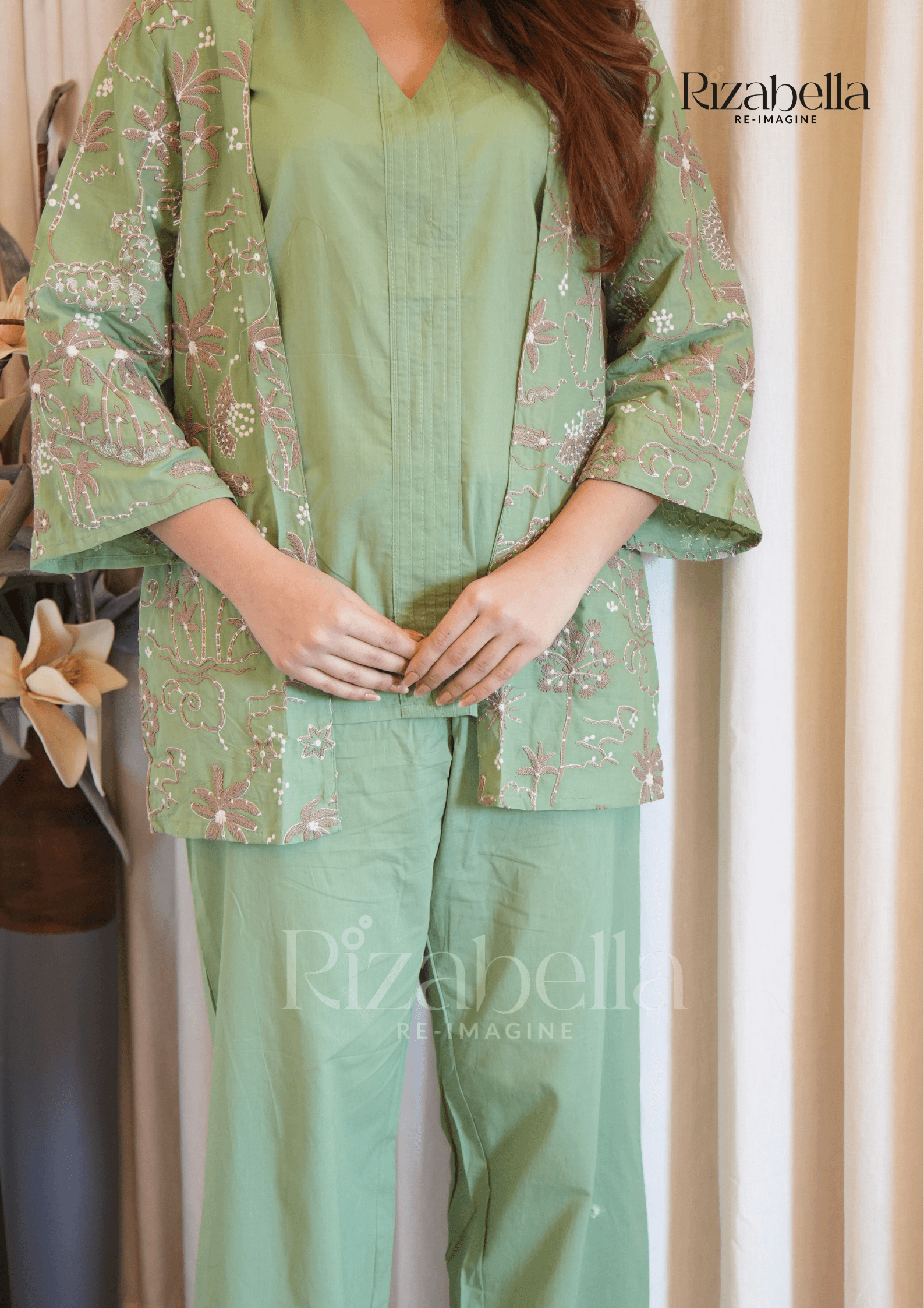Mint Blossom Co-ord Set - Image 2