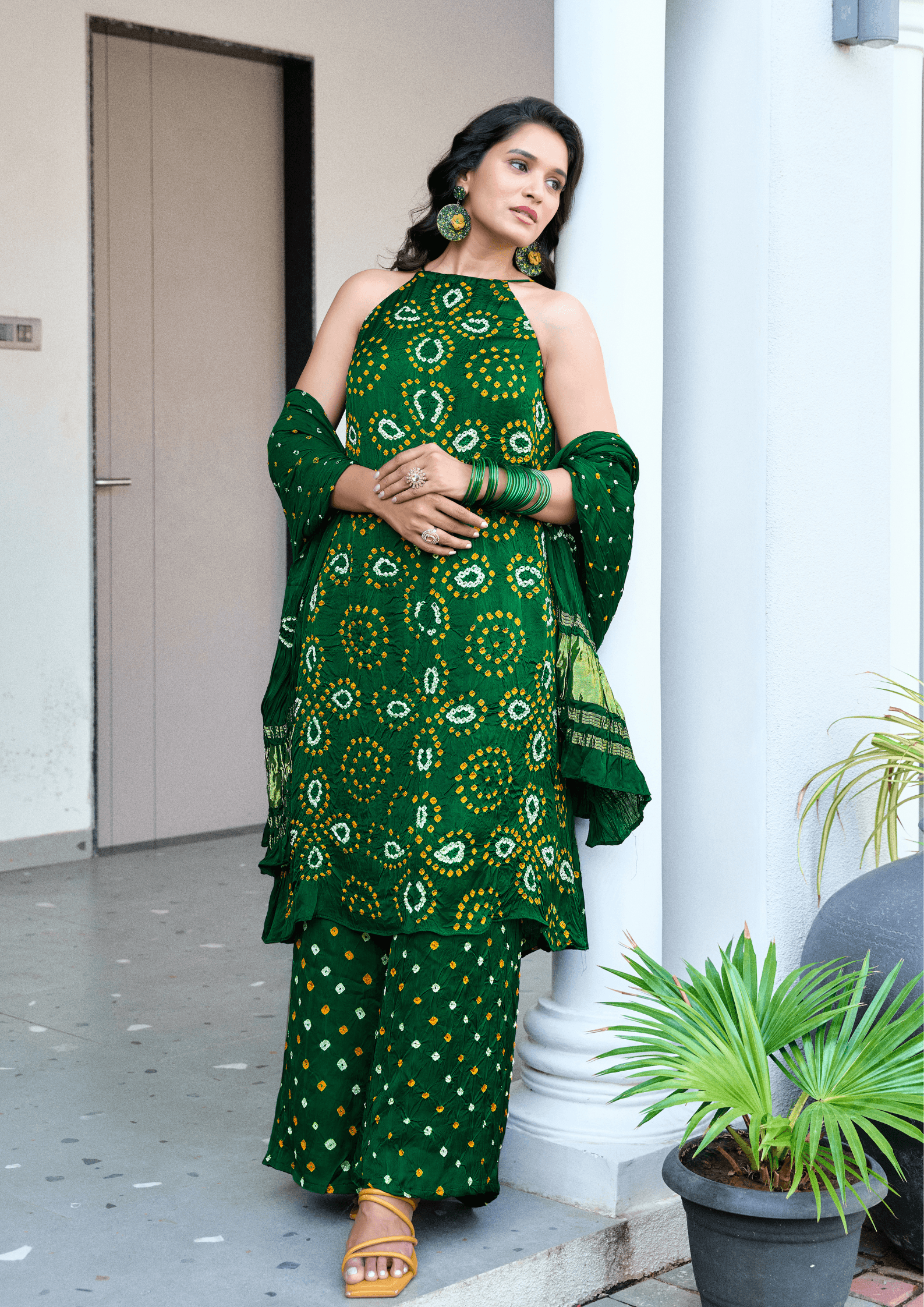 Bandhej Kurta Set - Image 4