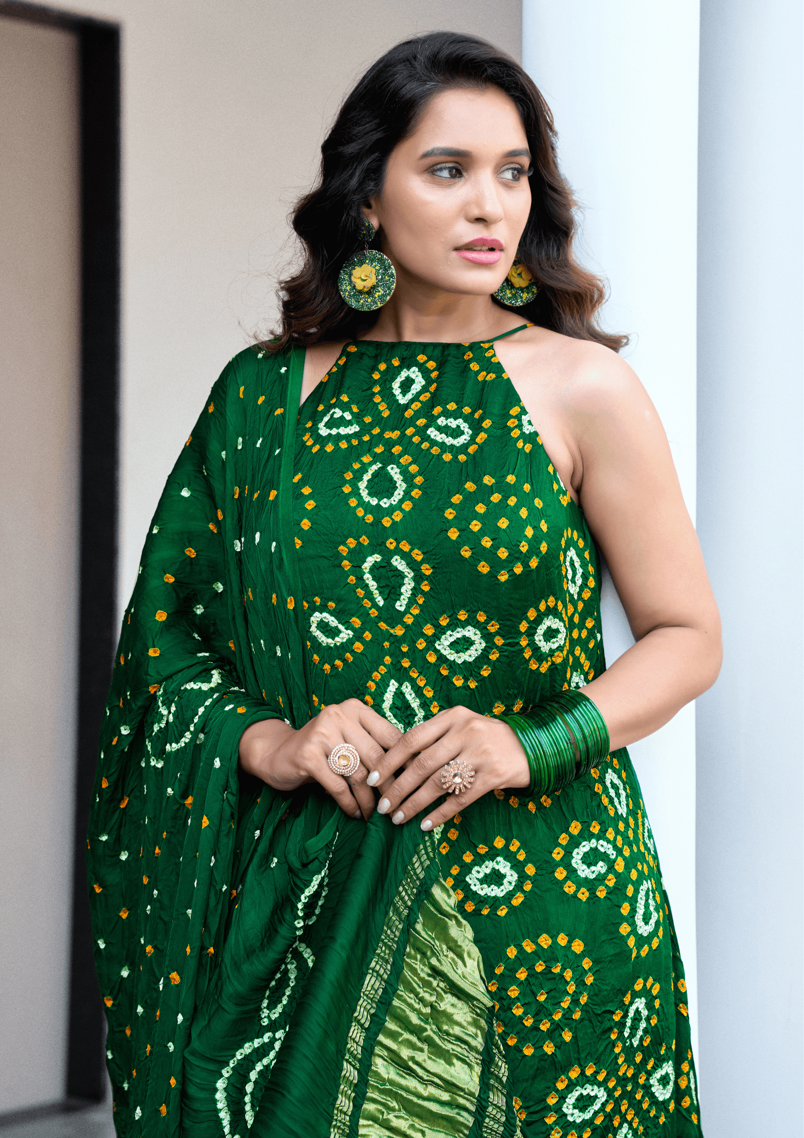 Bandhej Kurta Set - Image 2