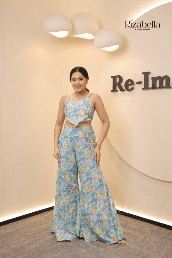 Azure Blue Floral Co-Ord Set