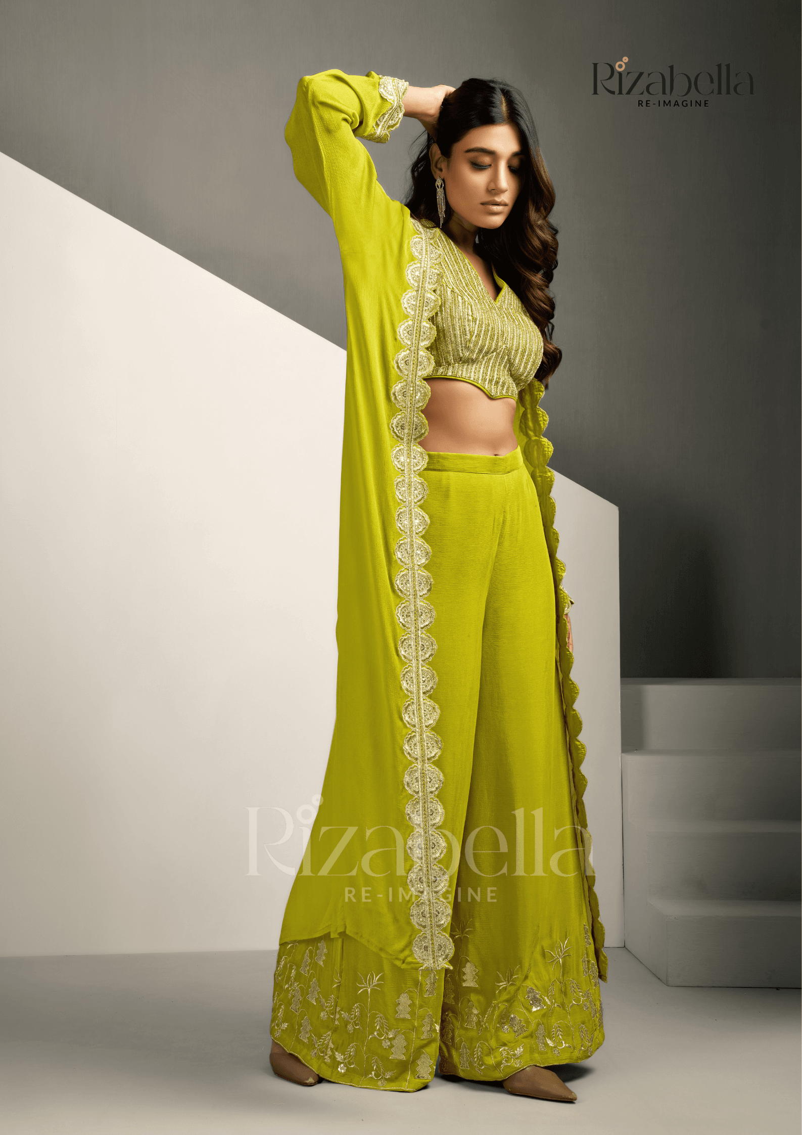 Signature Embroidered blouse & jacket set - Image 6