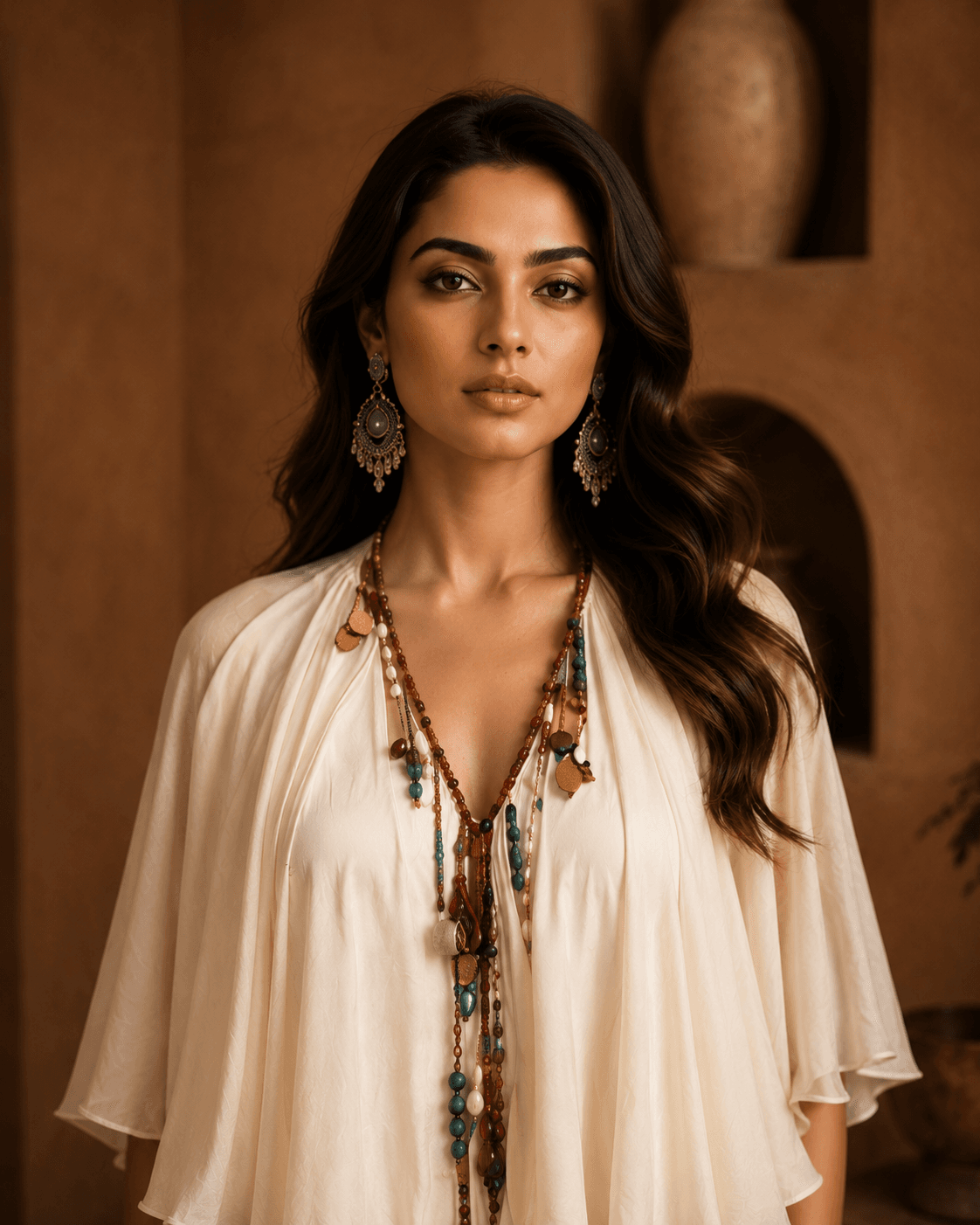 Nomad Luxe Cape Gown White - Image 2