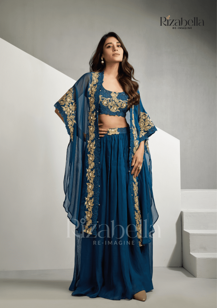 Royal zardosi 3 pc skirt ensemble