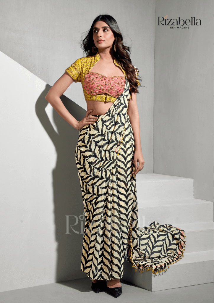 Rajwada Bloom Printed Saree