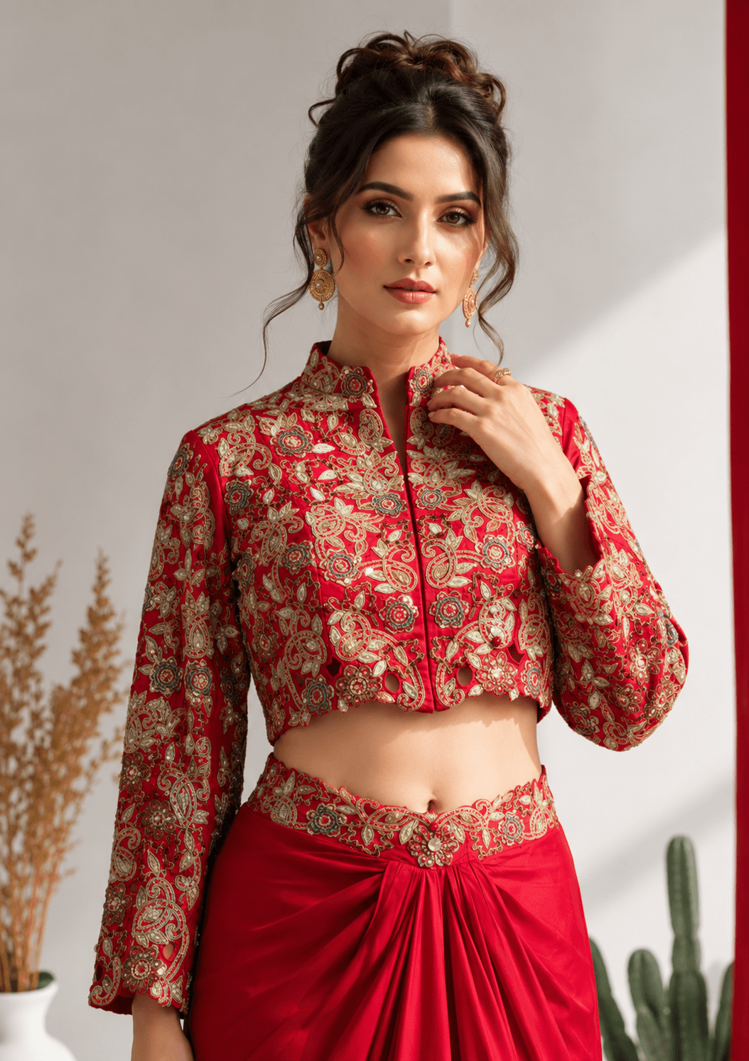 Scarlet Royale Drape SKIRT Set - Image 4