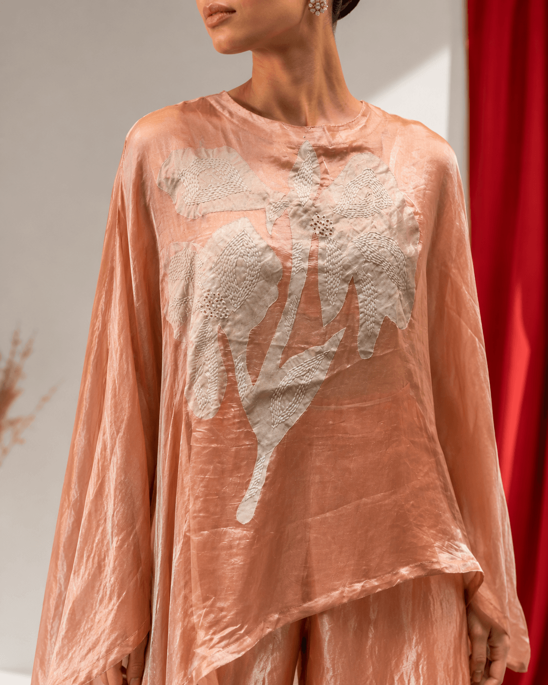 Desert Blush Peach Luxe Co-Ord Set - Image 2