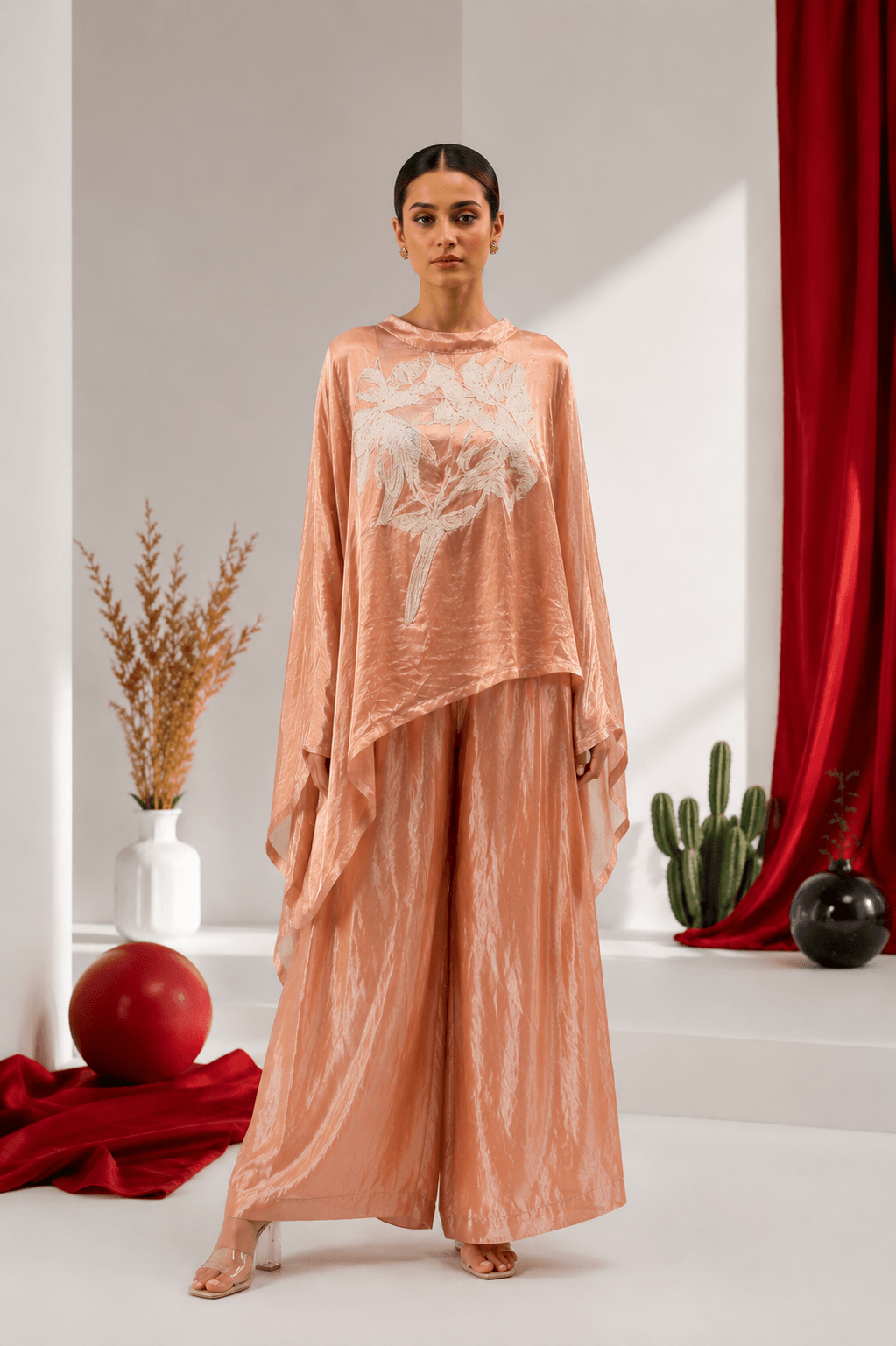 Desert Blush Peach Luxe Co-Ord Set - Image 5