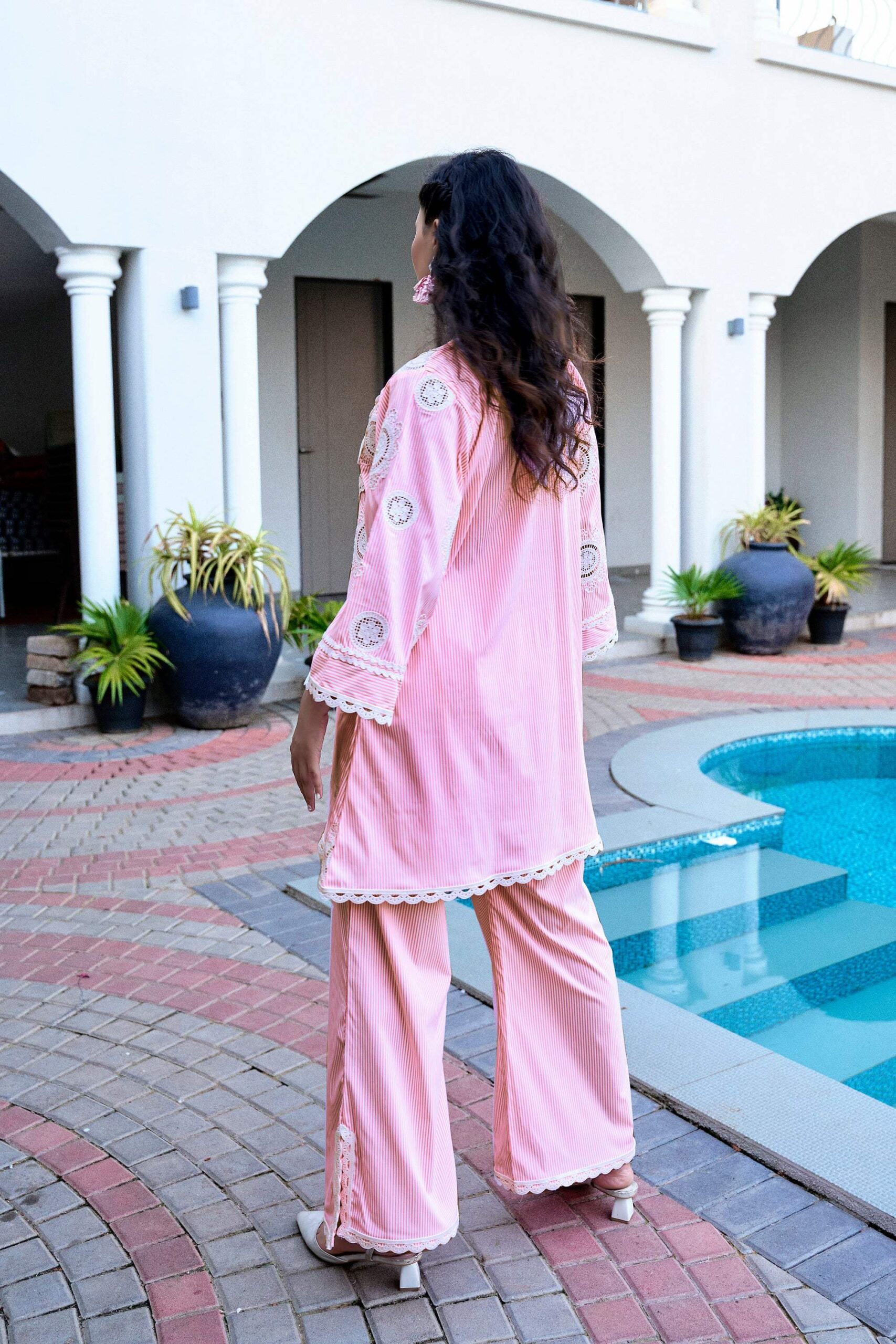 Candy Stripe Blossom Set - Pink - Image 5