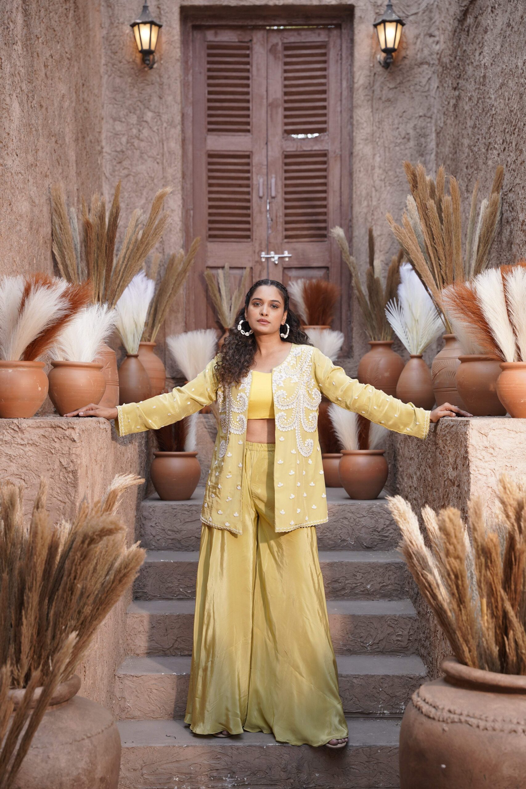 Buttery yellow three-pieces set - Image 2